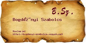 Bogdányi Szabolcs névjegykártya